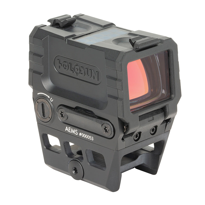 HOLOSUN Red Multi-Reticle, 7075 Aluminum, Enclosed, Solar, Shake Awake, Rifle (AEMS-211301)