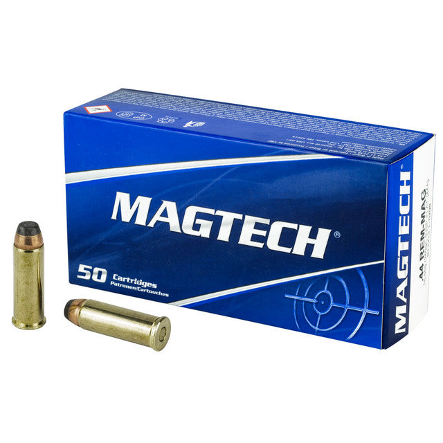 50 Round Box- Magtech 44 Remington Magnum Ammo 240 Grain Semi-Jacketed Soft Point