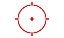 HOLOSUN Red Multi-Reticle, 7075 Aluminum, Enclosed, Solar, Shake Awake, Rifle (AEMS-211301)